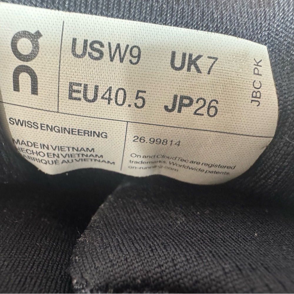 On Cloud Cloudnova 26.99814 Black Eclipse Running… - image 5